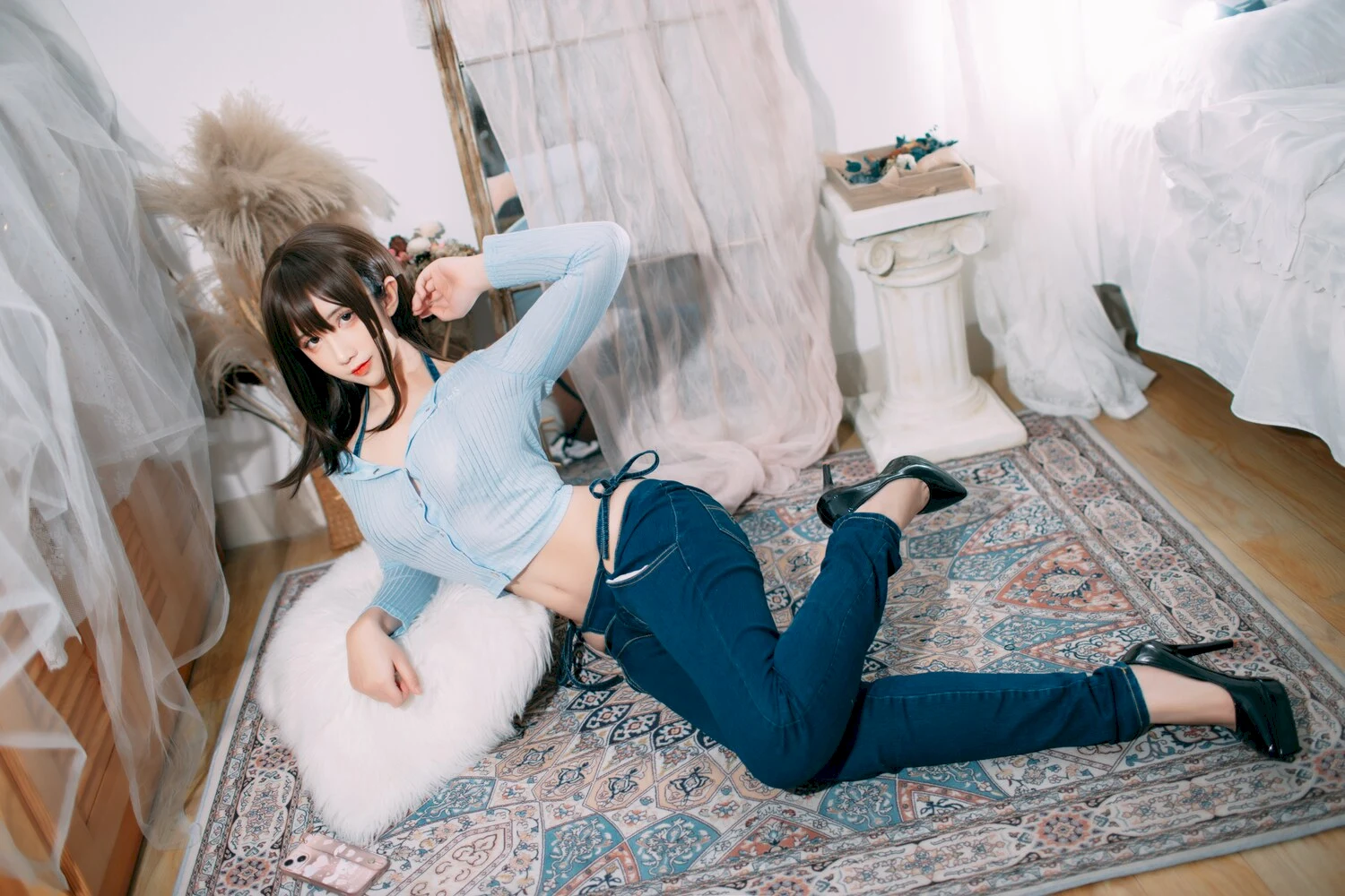 九曲Jean写真图片 性感美少女 网红模特