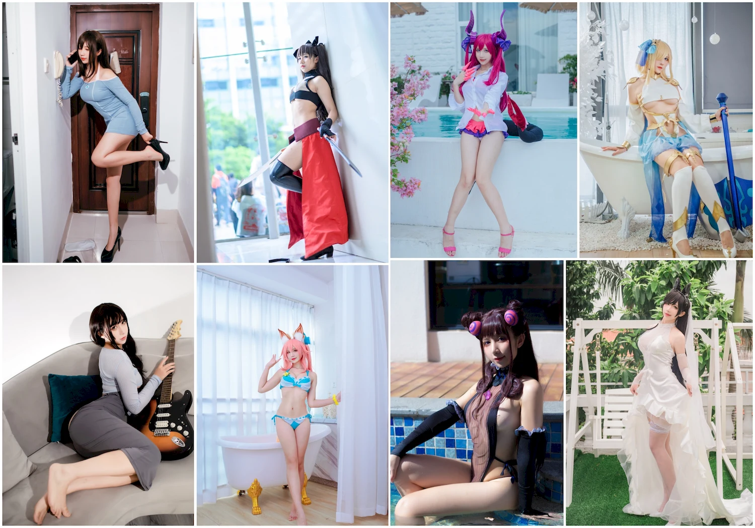 九曲Jean写真图片 性感美少女 网红模特