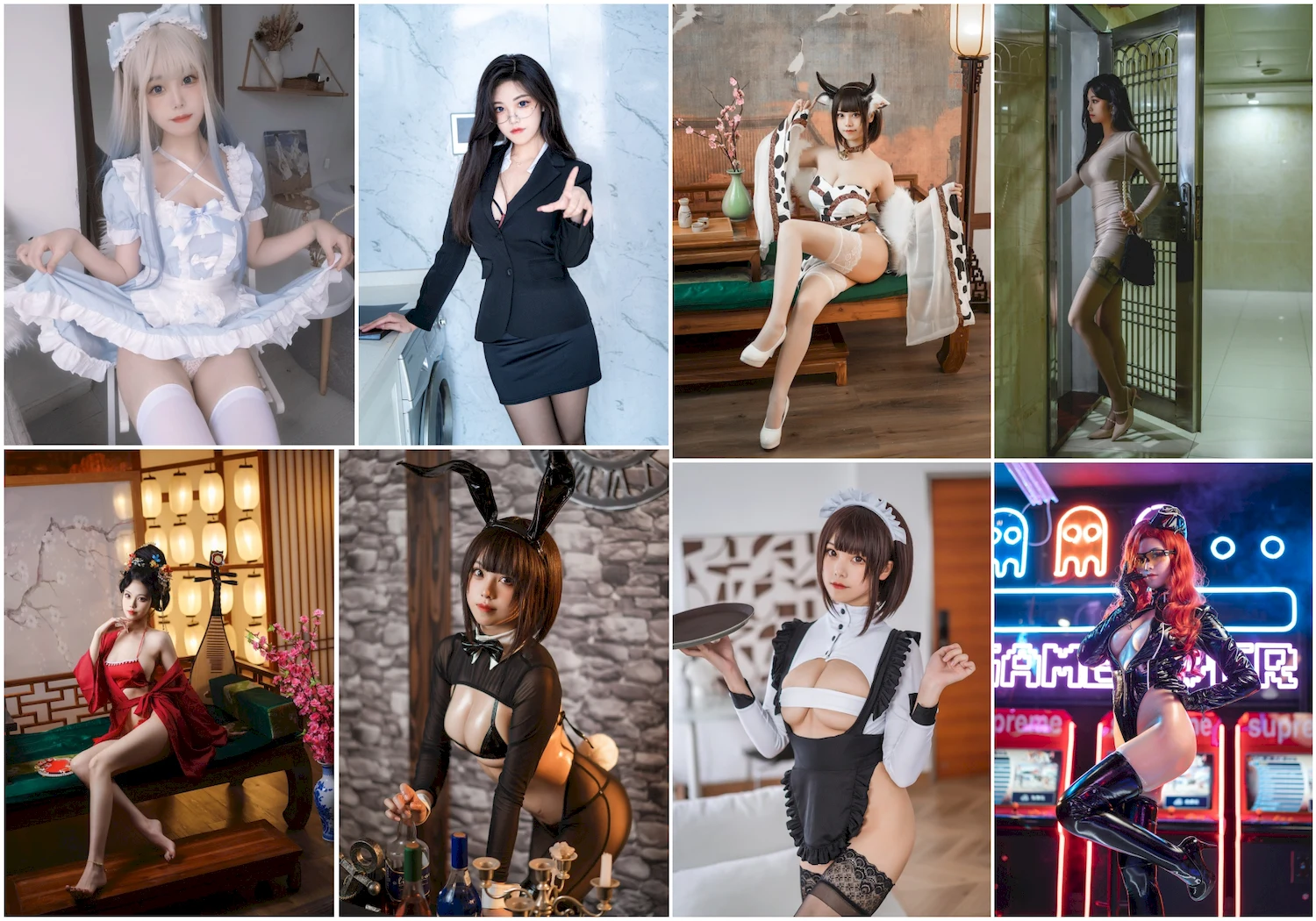 蜜汁猫裘写真图片 性感美少女 网红模特