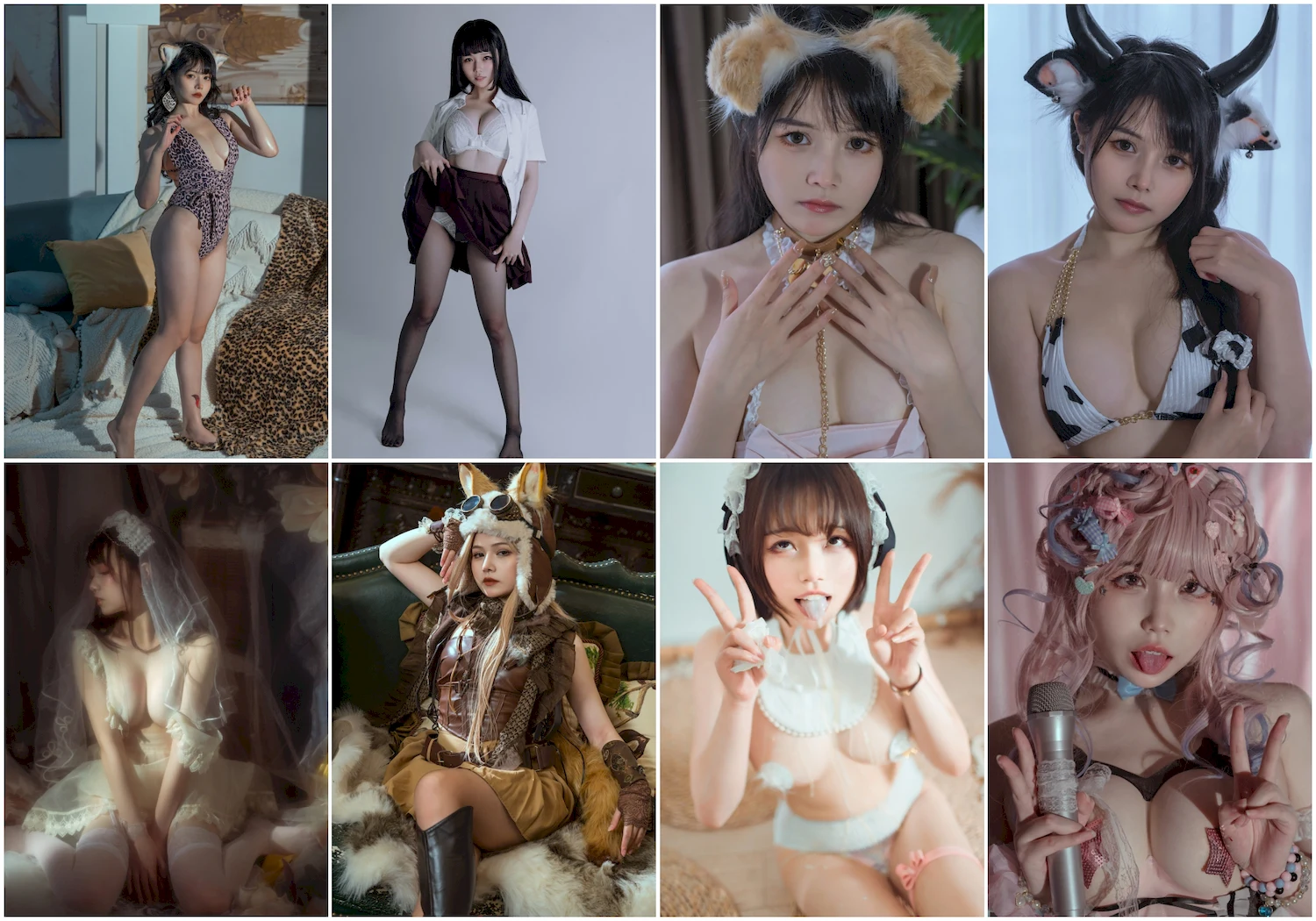 七月喵子写真图片 性感美少女 网红模特