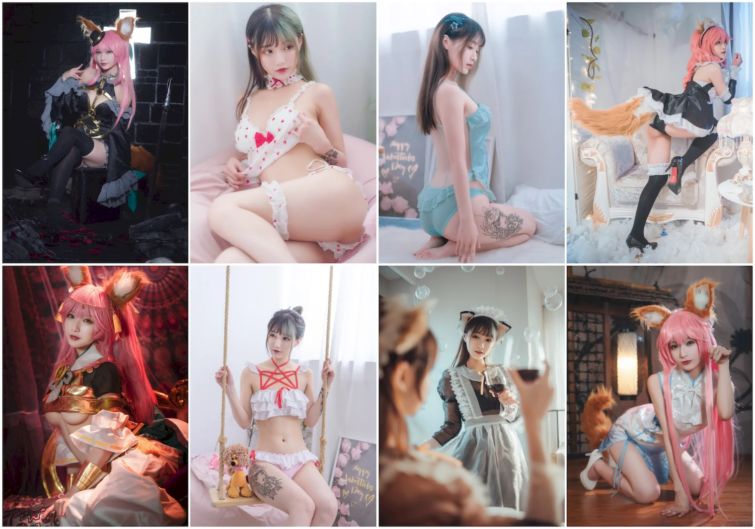 铁板烧鬼舞w写真图片 性感美少女 网红模特