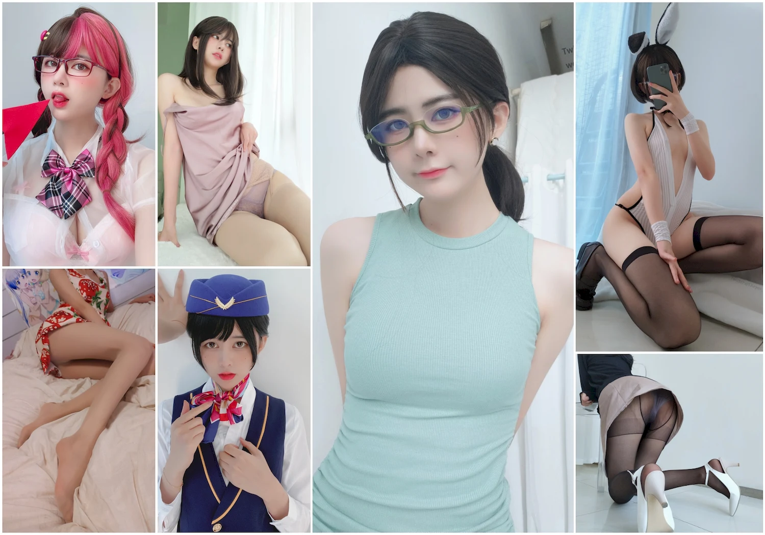 眼酱大魔王w写真图片 性感美少女 网红模特