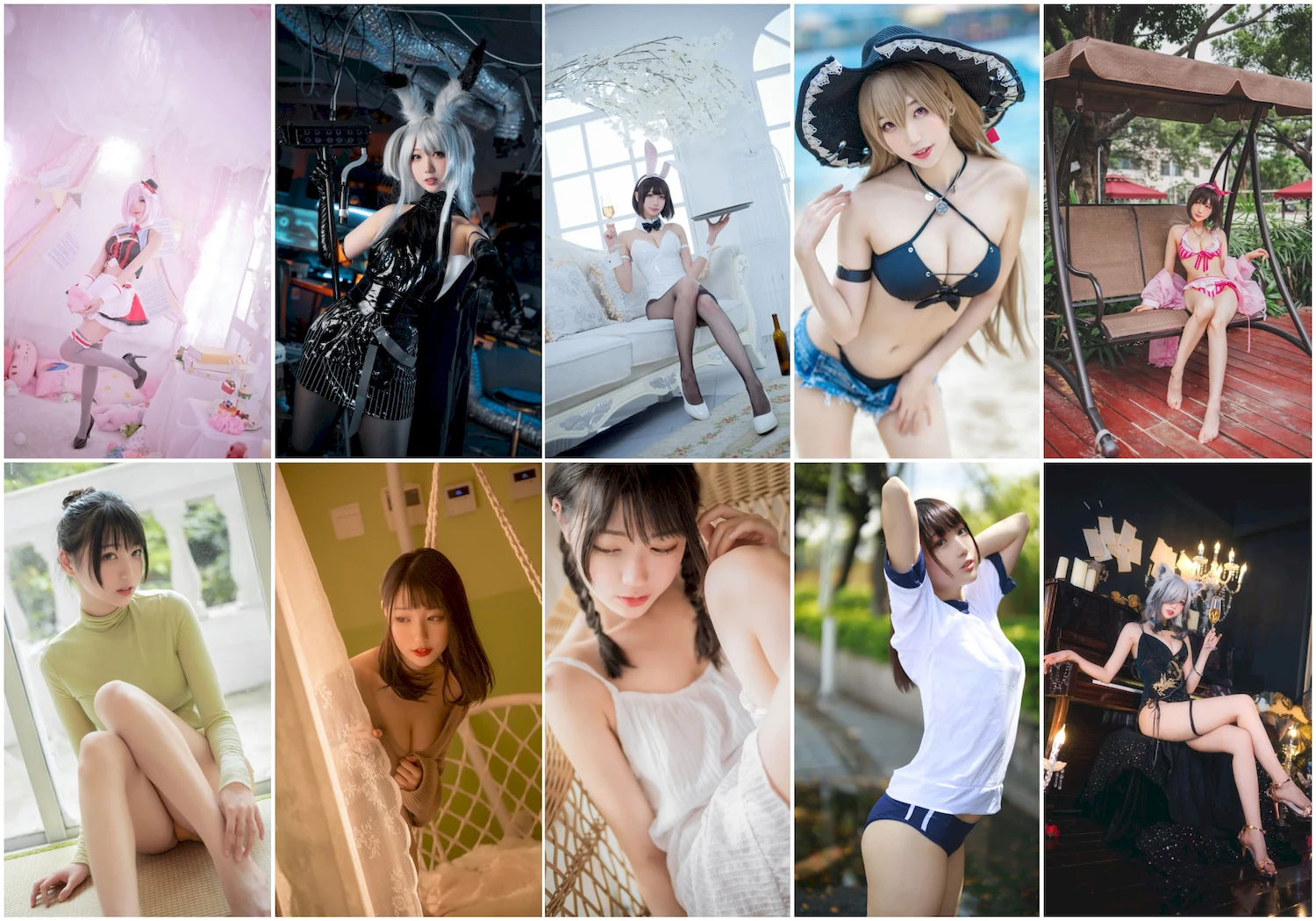 周叽是可爱兔兔写真图片 性感美少女 网红模特