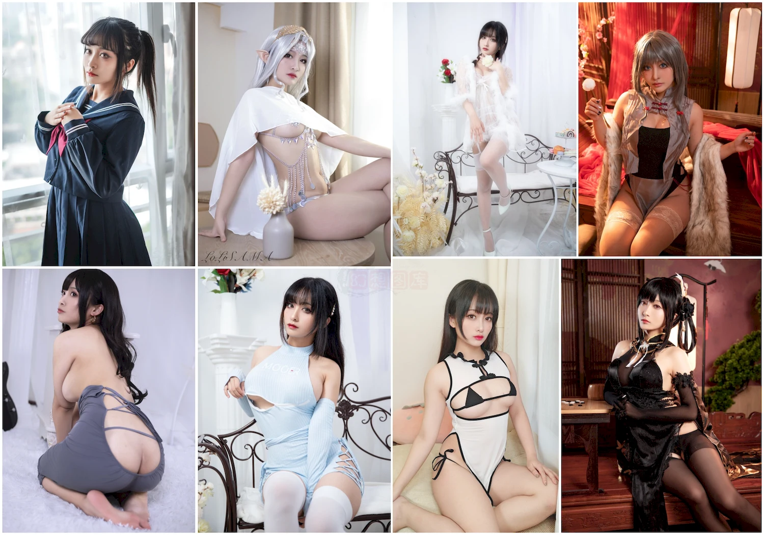 洛璃 LoLiSAMA写真图片 性感美少女 网红模特