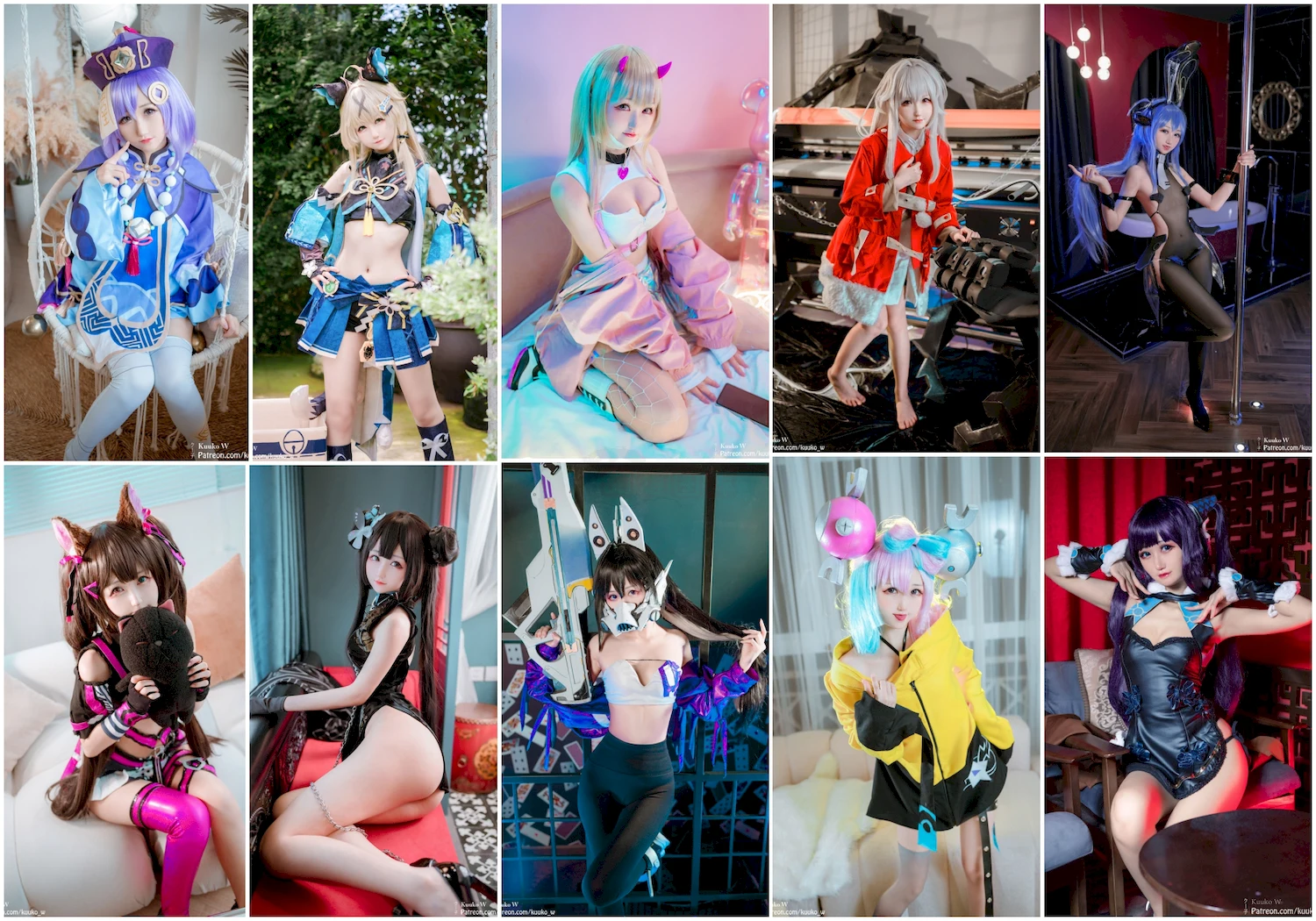 Kuuko W写真图片 性感美少女 网红模特